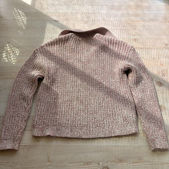 Haven‎ Well Within Marled Knit Polo Sweater | Dusty Pink Size Small - Picture 4 of 6
